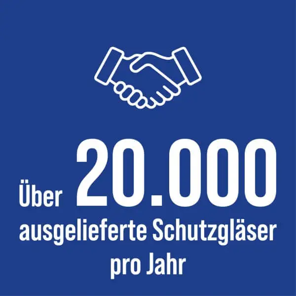 Contrakt Materials – über 20.000 ausgelieferte Schutzgläser pro Jahr