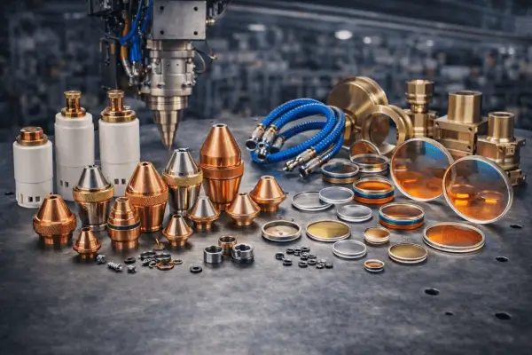 Laserkomponenten und Ersatzteile für industrielle Laserköpfe